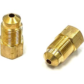 The Stop Shop Metric Brake Line Adaptor for 3/16" Tube, (Female) Inverted Flare, 3/8-24 to (Male) ISO/Bubble Flare, Metric 12mm x 1 (Pack of 2)