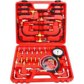 Pump 0-140 PSI Pro Fuel Injection Pressure Tester Kit Oil Fuel Pump Injector Injection Tester