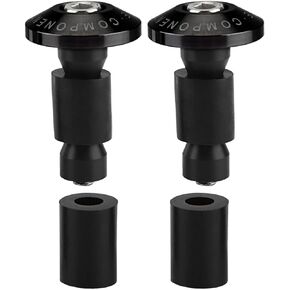 for atv handlebar ends Gorgeri Motorcycle Grip Lock, 22mm 7/8inch Motorcycle Handlebar End Slider Plug Caps for Racing ATV Offroad(Black)