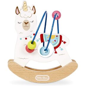 Little Tikes Wooden Critters Llama-Corn Busy Beads Maze Developmental Toy
