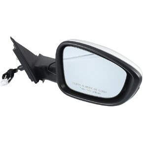 X AUTOHAUX 3 Pins Right Passenger Side Door Mirror Assembly for Honda Accord 2018-2022 Power Glass Non-Heated Manual Folding Black White Paint to Match Replace No.76201TBAA11ZF