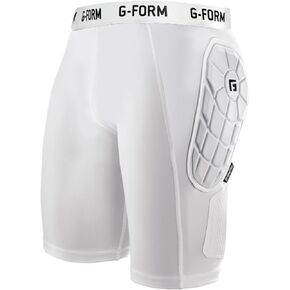G-Form Heist Fastpitch Sliding Shorts - Compression Shorts for Baseball & Softball - White, Adult