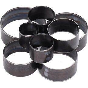 8Pcs 25 to 60mm Leather Cutting Die Set Round Cutting Punching Die Alloy Steel Deform Prevention Leather Punching Tools