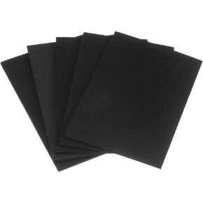 uxcell 5pcs Rubber Padding Sheets 1/4" Thick x 8" Long x 12" Wide Neoprene Foam Sheet Non-Slip Anti Vibration Pads, Anti-Skid Noise