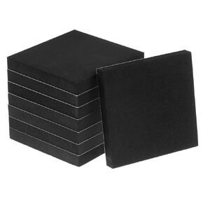 uxcell 8pcs Adhesive Foam Padding Sheets 1/2 Inch Thick x 4 Inch Long Square EVA Foam Sheet Self Stick Non-Slip Anti Vibration Pads, Anti-Skid Noise