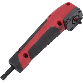 Right Angle Drill Attachment,Electric Screwdriver Corner Ergonomics Design Abs Material Functional Use Handle 90 Degree Angle Easily Replaceable Alloy Steel Drill Adapter, for Power Tool Accessories