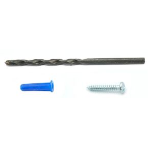 CONFAST® #10-12 Plastic Conical Blue Bantam Drywall Wall Anchor Kit PAK1012, Includes (100) Anchors, (100) Screws and (1) Drill bit (201 Pieces)