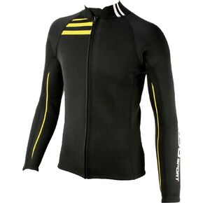 TUSA Sport Mens 2mm Neoprene Wetsuit Top, Large, Black