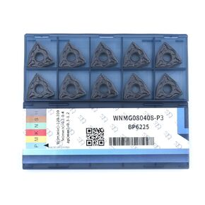 CNC Carbide Inserts WNMG331 WNMG060404-MD for Metal Cutting Steel, WNMG Turning Tools for Metal Machine, 10 PCS