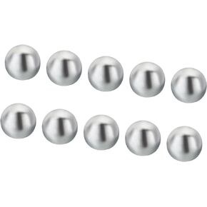 PATIKIL M4 Thread Cap Nuts Knob, 20 Pack Steel Ball Lamp Decoration Screw Caps Nut Cover for Furniture Lighting, Silver Tone