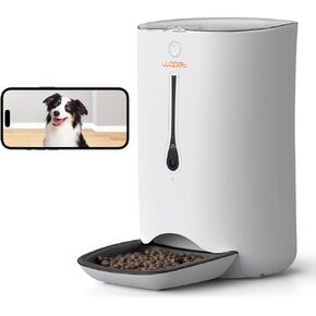WOPET Automatic Pet Feeder Food Dispenser for Cats and Dogs–Features: Distribution Alarms,Portion Control,Voice Recorder, & Programmable Timer for up to 4 Meals per Day