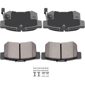 AUTOMUTO 4PCS Front Ceramic Disc Brake Pads Set D273 For Honda Civic 1988-2000,For Honda Civic del Sol 1993-1997,For Honda CRX 1988-1991,For Honda For Accord 1984-1985