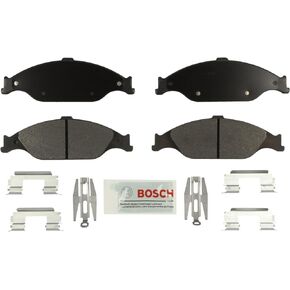 BOSCH BE804H Blue Ceramic Brake Pad Set With Hardware - Compatible With Select Ford Mustang; FRONT