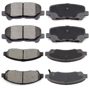 Brake Pads, ECCPP 8pcs Ceramic Brake Kits fit for 2007-2013 for Acura MDX, 2010-2013 for Acura ZDX, 2009-2011 for Honda Pilot