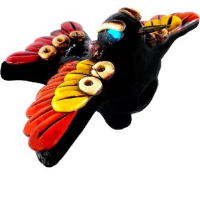 Authentic Aztec Colorful Hummingbird Whistle Made in Mexico Special For Outdoors Activities & Have Fun 110 DB- Silbato Colibrí Azteca Hecho En Mexico (Assorted Colors).