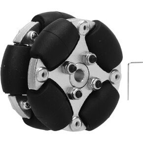 38mm Omni Wheel Aluminum Alloy and PU Durable and Flexible Omni Directional Wheel for Small Robot Cars