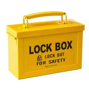 Brady - 65699 Portable Group Lock Box, Metal,Red