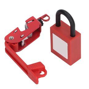 Circuit Breaker Lockout Kit with Nylon Padlock High Strength Electrical Safety Lockout Set Suitable for Small and Medium Circuit Breakers - Wide Application