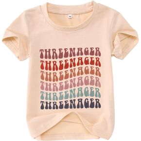 3rd Birthday Girls Shirt Three Year Old Girls Birthday Outfit Kids Girls Third Birthday Party Gift Short Sleeve Tee