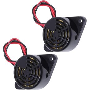 5PCS Active Piezo Buzzer 24V 3015 Adjustable Volume High Decibel Piezo Beep Tone Alarm Ring Continuous Sound Black