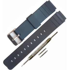 حزام ساعة من مطاط السيليكون المقاوم للماء (16 ملم) لساعة كاسيو MQ-24/MQ-58/104/76/71/98 in Kuwait