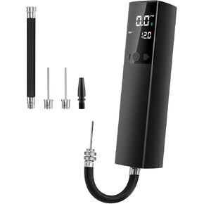 مضخة كرة كهربائية، مضخة هواء ذكية لكرة السلة مع مقياس ضغط دقيق وشاشة LCD رقمية لكرة القدم وكرة السلة والكرة الطائرة والرجبي (إبرة 2 وفوهة واحدة) in Kuwait