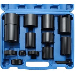ATPEAM 14 Pcs Master Ball Joint Service Adapter Set Compatible for Ball Joint Replacement and Repair Ball Joint Remover Installer Adapter Tool Fit for GM and Dodge 2WD and 4WD Cars Trucks and SUVs