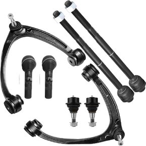 SCITOO 8pcs Front Suspension Kit Upper Control Arm Lower Ball Joint Outer Inner Tie Rod Fit 2007-2014 For Chevy Silverado 1500 Tahoe Suburban Avalanche For GMC Sierra 1500 Yukon For Cadillac Escalade