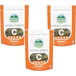 مكمل فيتامين C للحيوانات الصغيرة من Oxbow Natural Science - عدد 60 - 3 عبوات in Kuwait