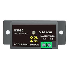 Current Sensing Relay AC Current Sensing Switch 0-10A Normally Open Amp Sensor Monitoring Relay（M3010)