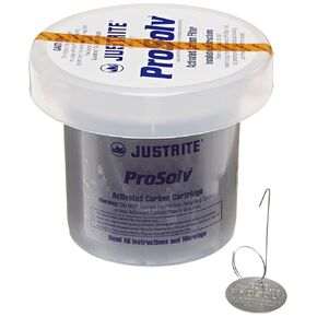 Justrite Prosolv Activated Carbon Cartridge Replacement Filter for Recycling System, Includes 40 Certified Tags, 28191