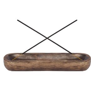 GoCraft Incense Stick Ash Catcher | 10 inches Oval Shaped Incense Burner Holder Trough/Tray for Aromatherapy in Kuwait