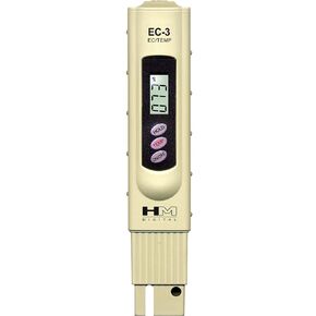 HM Digital EC-3 Handheld Electrical Conductivity (EC) Tester Meter with Case, 0 - 9990 µS Measurement Range, 1µS Resolution, +/- 2% Readout Accuracy