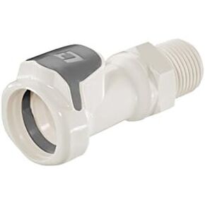 High Temp Plastic Female QD - 1/2 in MPT w/Shutoff Valve in Saudi Arabia