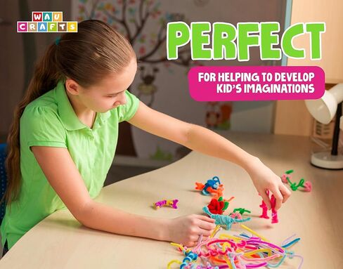 400 قطعة - 350 منظف أنابيب بـ 20 لونًا + 50 عين جوجلي - مجموعة سيقان شانيل للحرف اليدوية وديكورات المنزل (12 بوصة × 6 مم) in Kuwait