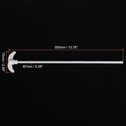MECCANIXITY PTFE Electric Stirring Rod 350x75mm Overhead Stirrer Mixer Shaft with Foldable Paddle for Lab in Saudi Arabia