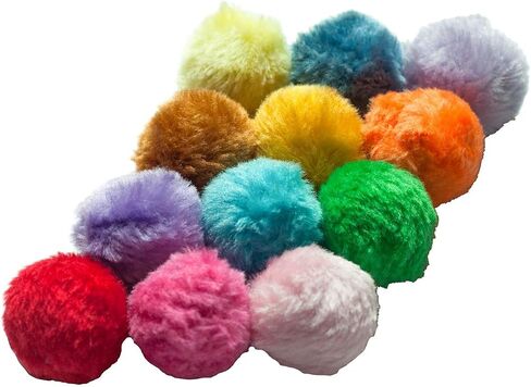 Fashion's Talk Cat Toys Furry Rattle Ball for Kitty 12 Pack in Saudi Arabia