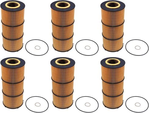 6X Oil Filter A4731800909 A4731800409 A4721800509 fit for Freightliner Trucks & Buses 114SD 122SD Cascadia DD13 DD15 DD6 LF17511 LF17474 LP5090 in Saudi Arabia