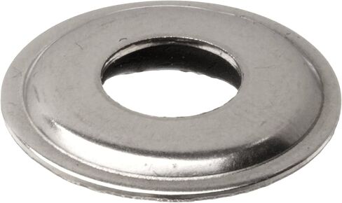 أجزاء صغيرة 304 من الفولاذ المقاوم للصدأ، لمسة نهائية سادة، حجم فتحة 1/4 بوصة، معرف 0.2550 بوصة، سمك اسمي 0.0730 بوصة (عبوة من 100 قطعة) in Kuwait