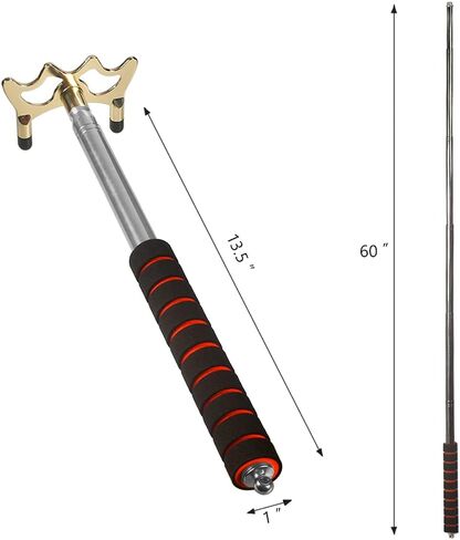 Retractable Billiards Pool Cue Stick Bridge with Brass Bridge Head, Billiards Pool Cue Accessory in Saudi Arabia