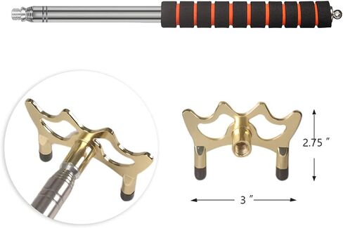 Retractable Billiards Pool Cue Stick Bridge with Brass Bridge Head, Billiards Pool Cue Accessory in Saudi Arabia