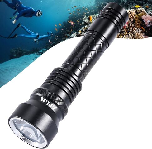 APLOS AP15 1500LM Diving Flashlight with 5 Modes, IPX8 Waterproof Professional Dive Light in Kuwait