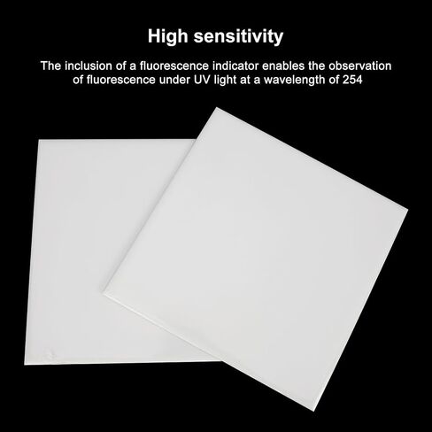 Glass Backed TLC Silica Gel 60 Plate, 7.9 x 7.9 Inch Thin Layer Chromatography Analytical Plate with Silica Gel 60 GF254, Pack of 10 in Saudi Arabia