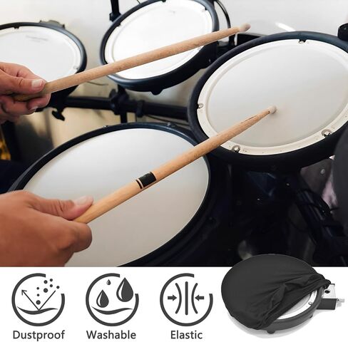 Electronic Drum Pad Cover Compatible With Roland PDX Series Electronic V-Drum Donner EDE Alesis Nitro Pad (PDX-8) in Saudi Arabia