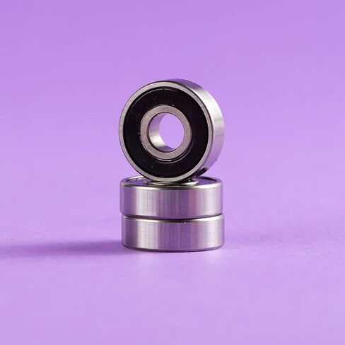 Rock Solids, Roller Skate Bearings, 16 Pack, Quad Skates, ABEC 9 Rated, Hardwearing, Tough, Long Lasting, Pre Lubed, Replaceable Rubber Shields, Women Supportive, 7mm & 8mm, Multi in Saudi Arabia