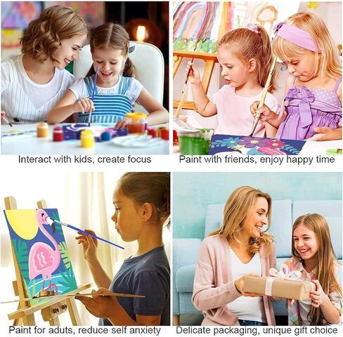3 عبوات طلاء حسب العدد للأطفال الذين تتراوح أعمارهم بين 4 و8 و12 عامًا، مجموعات طلاء مثالية كهدية لديكور حائط المنزل، وهدايا وحيد القرن للفتيات والفنون والحرف اليدوية للأطفال in Kuwait