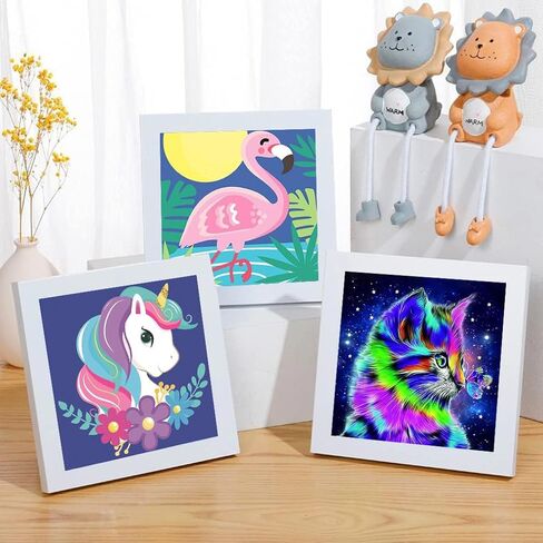 3 عبوات طلاء حسب العدد للأطفال الذين تتراوح أعمارهم بين 4 و8 و12 عامًا، مجموعات طلاء مثالية كهدية لديكور حائط المنزل، وهدايا وحيد القرن للفتيات والفنون والحرف اليدوية للأطفال in Kuwait