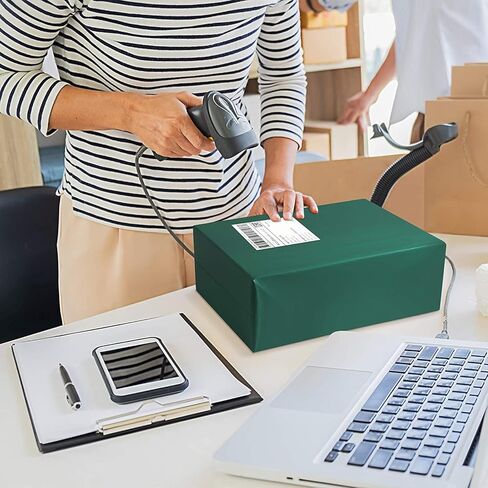 أكياس شحن بريدية من البوليستر مقاس 12 × 15.5 من فاماجيك - 100 قطعة من حقائب البريد الخضراء فائقة النعومة، مغلفات شحن ذاتية الغلق مقاومة للماء والتمزق in Kuwait