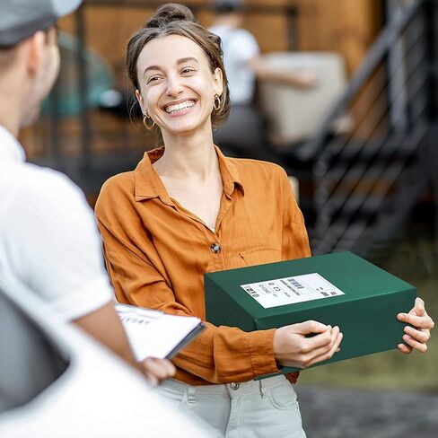 أكياس شحن بريدية من البوليستر مقاس 12 × 15.5 من فاماجيك - 100 قطعة من حقائب البريد الخضراء فائقة النعومة، مغلفات شحن ذاتية الغلق مقاومة للماء والتمزق in Kuwait