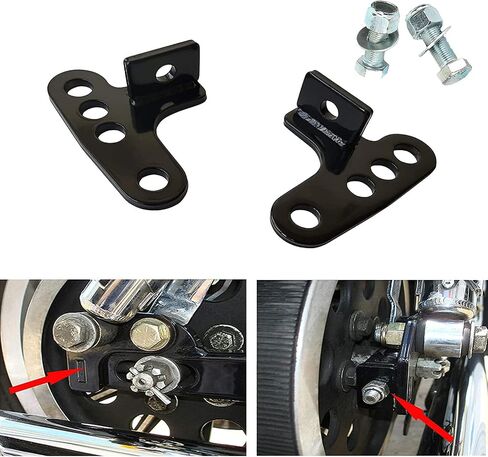 Adjustable 1 + 2 + 3 Rear Lowering Link Kit Sportster 883 + Sportster 1200 Motorcycle Drop Links Fits for Harley motobike, Black#5 in Saudi Arabia